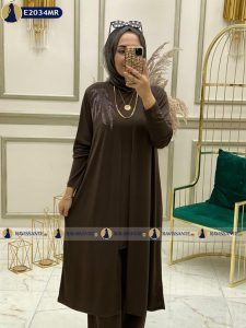 Ensemble trois pièces Tilda - Marron - E2034MR