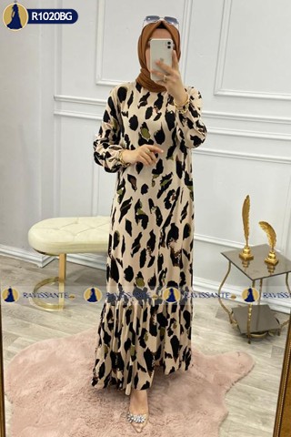 Robe Léopard - Beige - R1020BG