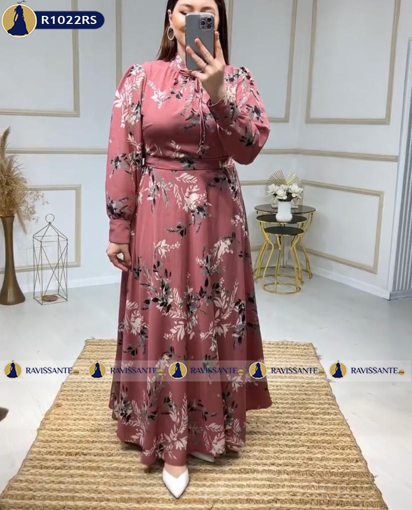 1259-Robe-fleurie-longue-en-Crepe-Rose-R1022RS.jpg