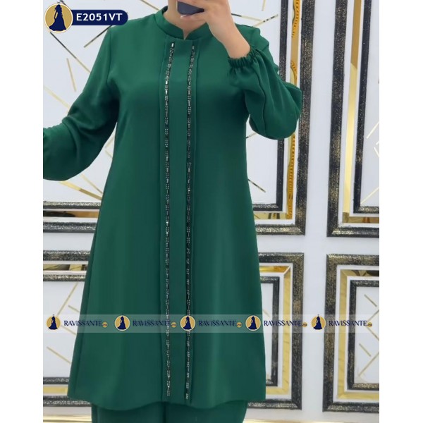 ensemble-deux-pieces-a-perles-vert-e2051vt